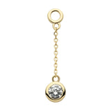 14kt Bezel Charm