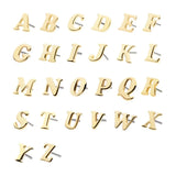 14kt Yellow Gold Letter Top