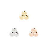 14kt 3 Bead Top