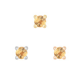 14kt Natural Stone Bread and Butter Tops