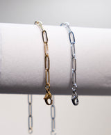 Stainless Steel Paperclip Chain Bracelet