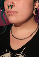 Diamond Cut Curb Chain Necklace