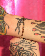 Stainless Steel Paperclip Chain Bracelet