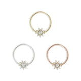 14kt Eloise CZ Seam Ring
