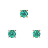 14kt Natural Stone Bread and Butter Tops