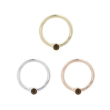 14kt Forward Set Bezel Seam Ring