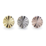 18kt Lasered Disc Top