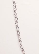 Hammered Oval Chain Necklace