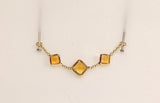18kt Tera Citrine Square Chain