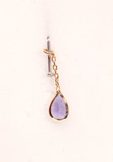 18kt Jasmine Tanzanite Teardrop Charm
