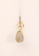 18kt Aspen Labradorite Briolette Charm