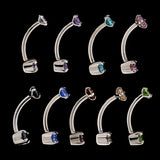 Seren 16g Int Threaded Curve Barbell