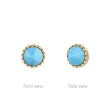 14kt Reverse Set Gem Top
