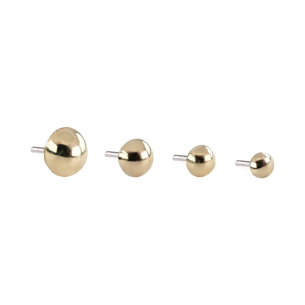 14kt Basic Dome Tops