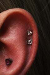 18kt Lasered Disc Top