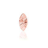 14kt Engraved Marquise Top