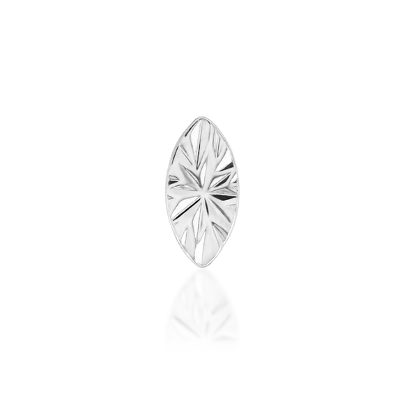 14kt Engraved Marquise Top