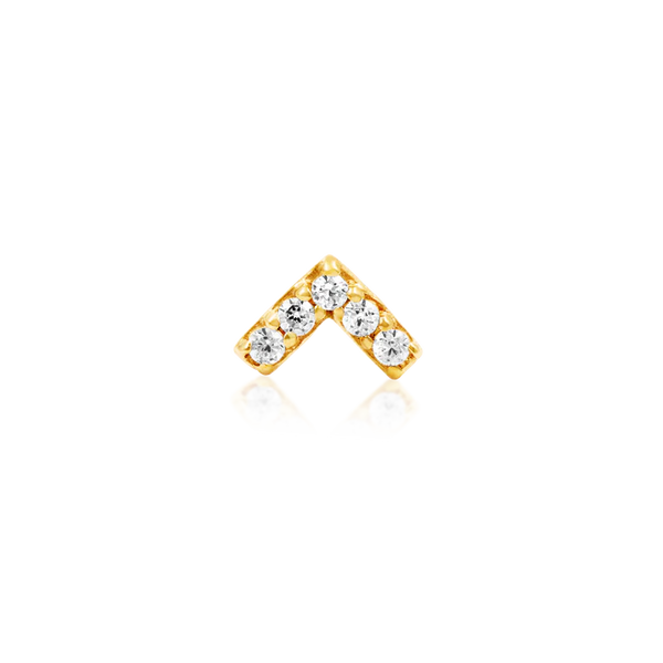 14kt Chevron Top