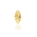 14kt Engraved Marquise Top