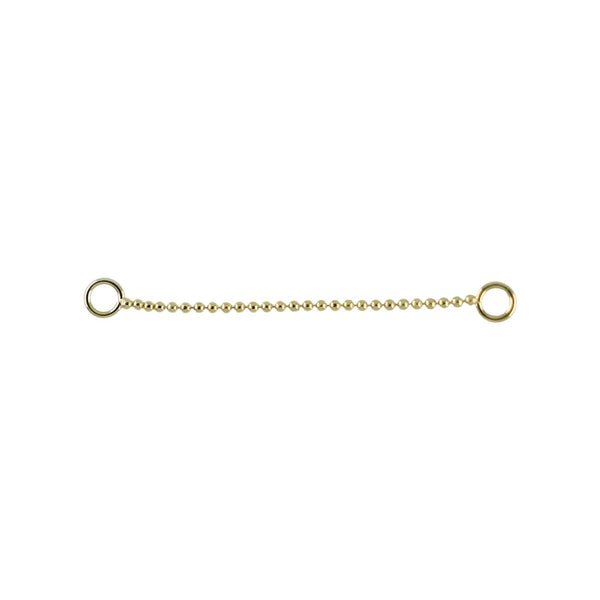 14kt Small Beaded Chain