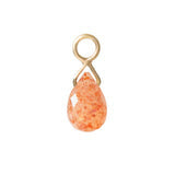 18kt Autumn Sunstone Briolette Charm