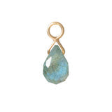 18kt Aspen Labradorite Briolette Charm
