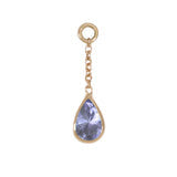 18kt Jasmine Tanzanite Teardrop Charm
