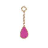 18kt Maisie Ruby Teardrop Charm