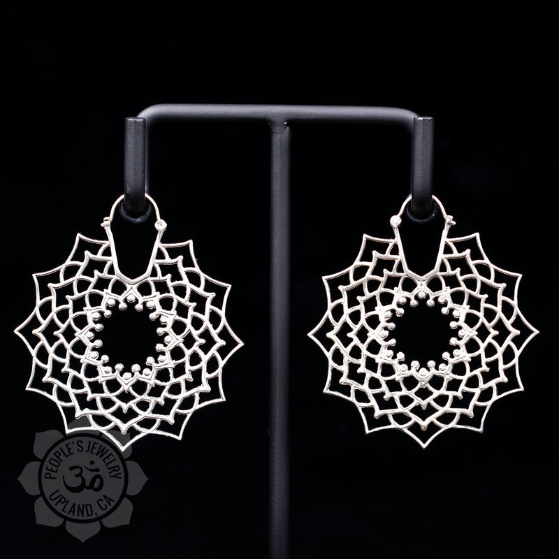 Lotus Hanger Earrings