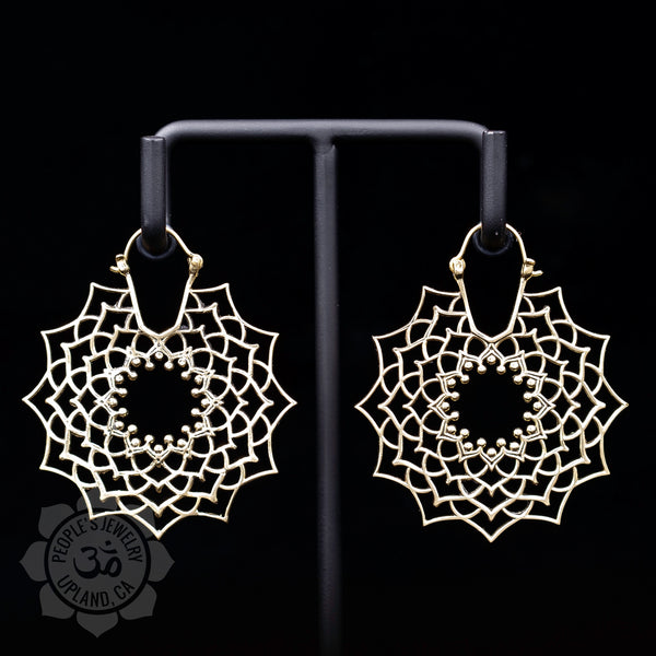 Lotus Hanger Earrings