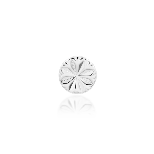 14kt Engraved Disc Top